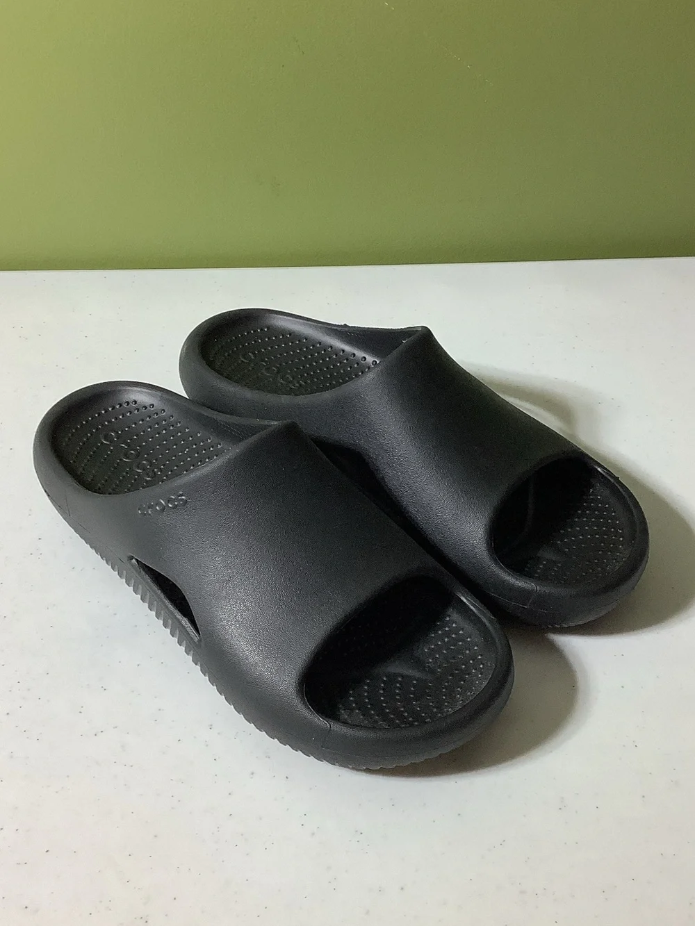 Crocs black Recovery Slides, size 10M/12W